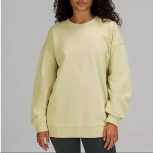 Lululemon Perfectly Oversized Crew in Dew green